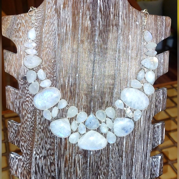 Jewelry - Gigantic Moonstone Statement Necklace